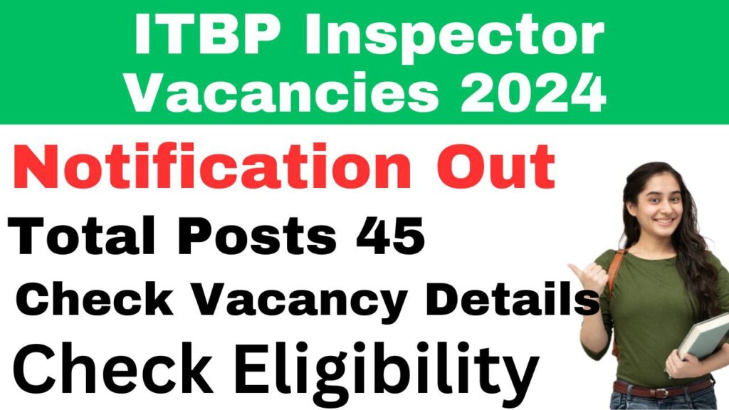 ITBP Inspector Vacancy 2024